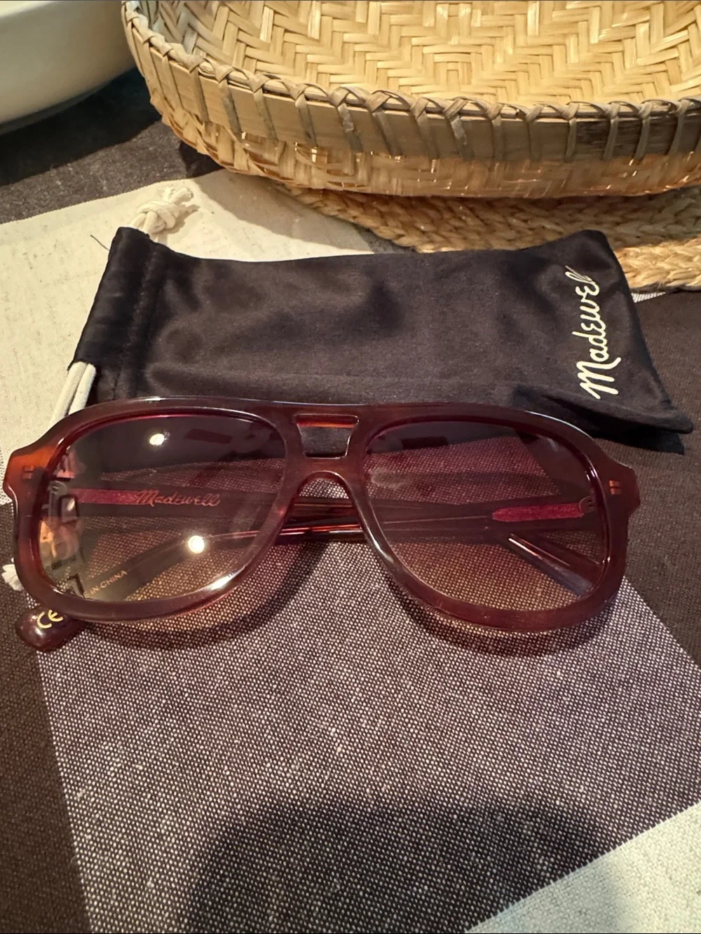 Madewell Logan Aviator Sunglasses